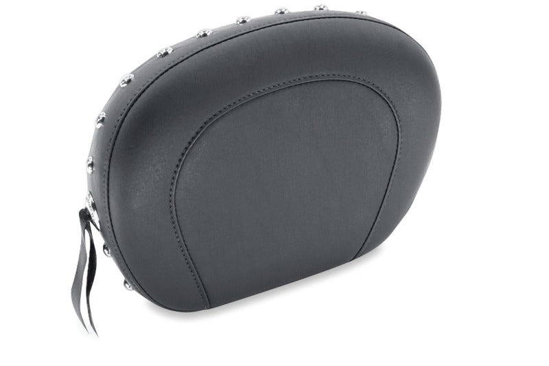 Mustang Motorcycle 75662 - MMP75662 - Mustang Harley Low Medallion Style Sissy Bar Pad(9 inch x 12 inch) w/Studs - Black - Shipped in Europe - Tuningsupply.com