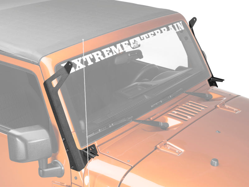 Raxiom J106744 - RAXJ106744 - Raxiom 07-18 Jeep Wrangler JK 50-Inch LED Light Bar Windshield Mount w/ Auxiliary Bracket - Shipped in Europe - Tuningsupply.com
