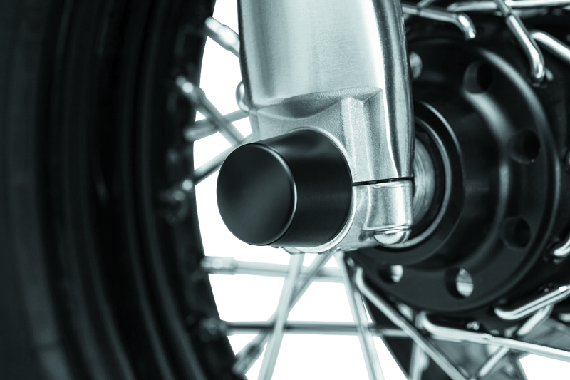 Kuryakyn 1229 - KUR1229 - Kuryakyn Front Axle Nut Caps Satin Black - Shipped in Europe - Tuningsupply.com