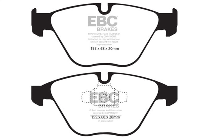 EBC DP31512C - EBCDP31512C - EBC 13+ BMW X1 2.0 Turbo (28i) Redstuff Front Brake Pads - Shipped in Europe - Tuningsupply.com