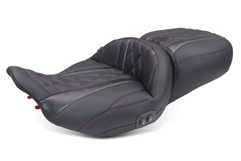 Mustang Motorcycle 89483DC - MMP89483DC - Mustang 23-26 Harley CVO Road Glide Street Glide Heated Deluxe Diamond ST 1pc 2Up Blk w/DC Thread - Shipped in Europe - Tuningsupply.com