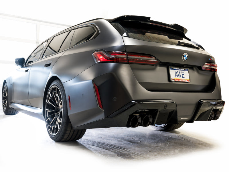 AWE Tuning 3020-43790 - AWE3020-43790 - AWE Tuning BMW G90/G99 M5 Track Edition Cat-Back Exhaust - Diamond Black Tips - Shipped in Europe - Tuningsupply.com
