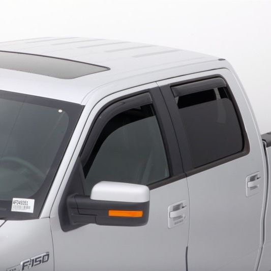 AVS 194155 - AVS194155 - AVS 09-14 Ford F-150 Supercrew Ventvisor In-Channel Front & Rear Window Deflectors 4pc - Smoke - Shipped in Europe - Tuningsupply.com