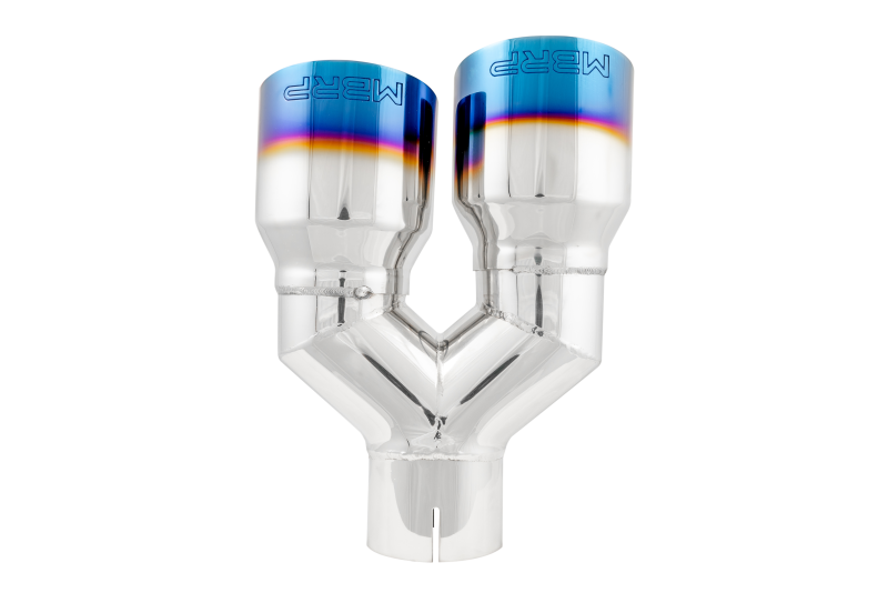 MBRP PT5170BE - MBRPT5170BE - MBRP Universal T304 SS Dual Burnt End Tip 3.5in OD/2.5in Inlet - Shipped in Europe - Tuningsupply.com