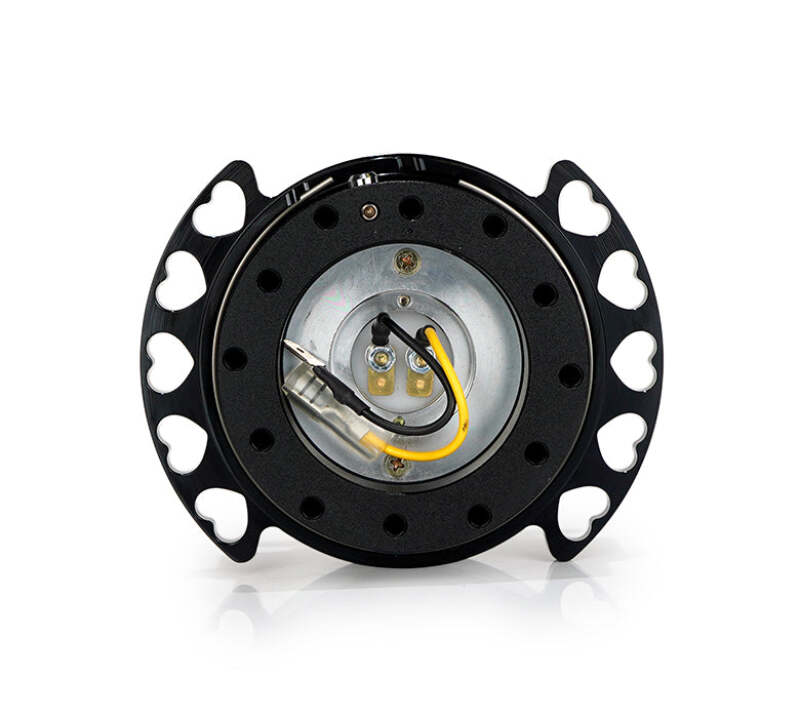 NRG SRK-222BK-BK - NRGSRK-222BK-BK - NRG Quick Release Kit - Black Body/ Black Heart Cutout Ring - Shipped in Europe - Tuningsupply.com