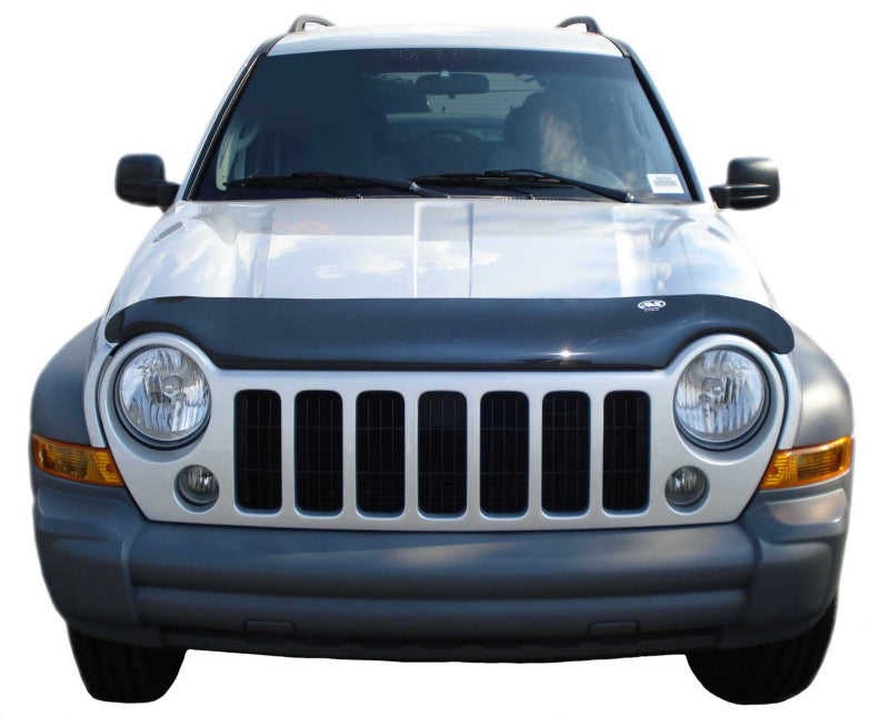 AVS 24726 - AVS24726 - AVS 02-07 Jeep Liberty (Excl. Renegade Model) High Profile Bugflector II Hood Shield - Smoke - Shipped in Europe - Tuningsupply.com