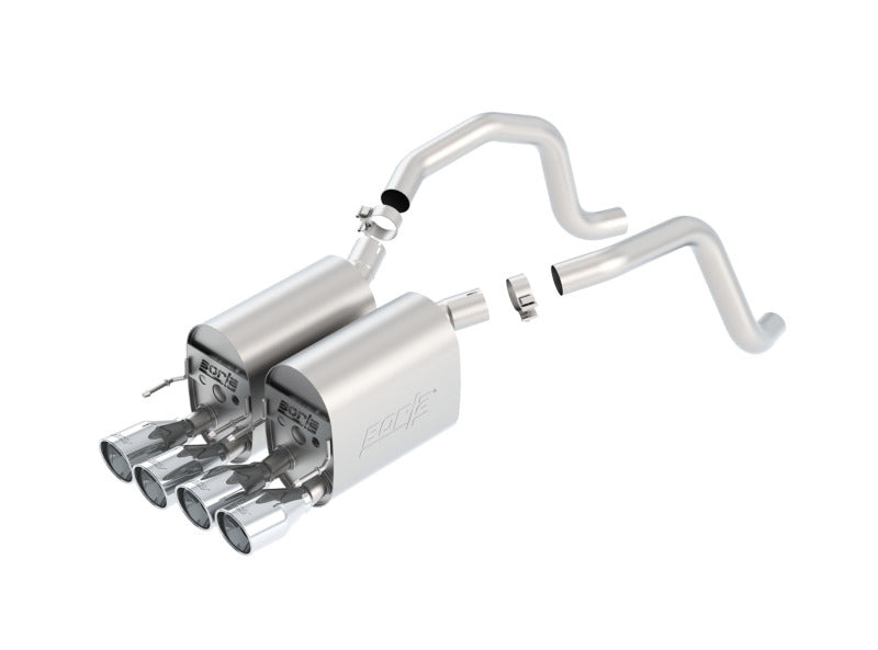 Borla 11814 - BOR11814 - Borla 05-08 Corvette Coupe/Conv 6.0L/6.2L 8cyl 6spd RWD Touring SS Exhaust (rear section only) - Shipped in Europe - Tuningsupply.com