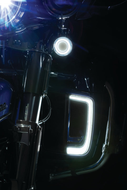 Kuryakyn 2902 - KUR2902 - Kuryakyn Tracer L.E.D. Front Turn Signal Insert, White/Amber Light, Smoke Lens 1157 - Shipped in Europe - Tuningsupply.com