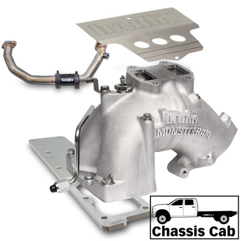Banks Power 42805-N - GBE42805-N - Banks Power 19-24 Ram 3500/4500/5500 6.7L Diesel Monster-Ram Intake System w/Fuel Line - Natural - Shipped in Europe - Tuningsupply.com