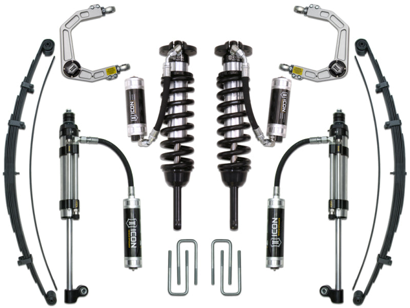 ICON - ICOK53010 - ICON 05-15 Toyota Tacoma 0-3.5in/16-17 Toyota Tacoma 0-2.75in Stg 10 Suspension System w/Billet Uca - Shipped in Europe - Tuningsupply.com