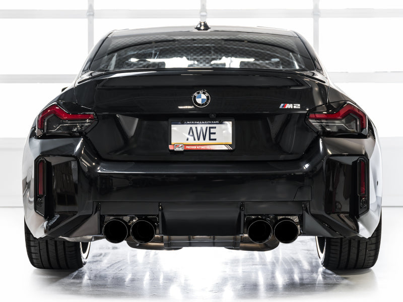 AWE Tuning 3020-43487 - AWE3020-43487 - AWE Tuning 23-24 BMW G87 M2 Track Edition Exhaust - Diamond Black Tips - Shipped in Europe - Tuningsupply.com