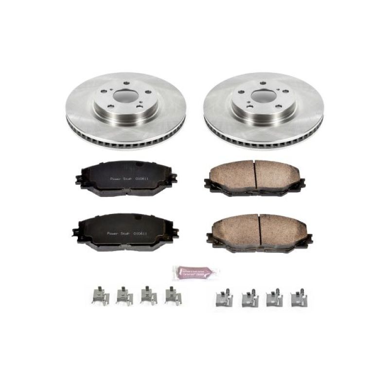 PowerStop KOE3054 - PSBKOE3054 - Power Stop 09-10 Pontiac Vibe Front Autospecialty Brake Kit - Shipped in Europe - Tuningsupply.com
