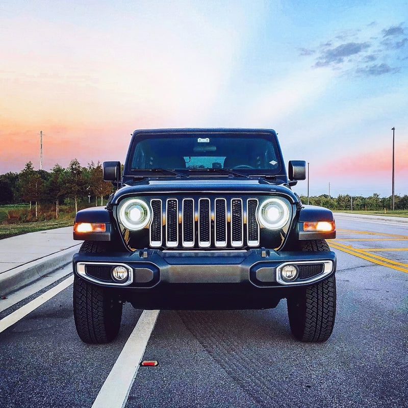 ORACLE Lighting 5839-504-PSC - ORL5839-504-PSC - Oracle Oculus Bi-LED Projector Headlights for Jeep JL/Gladiator JT Satin Silver 5500K - Shipped in Europe - Tuningsupply.com