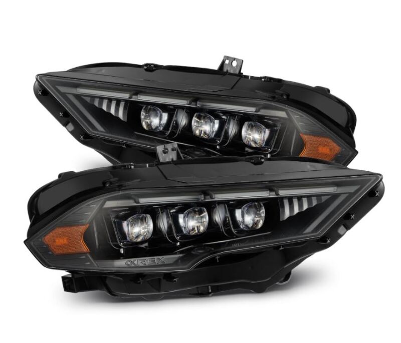 AlphaRex 880263 - ARX880263 - AlphaRex 18-20 Ford Mustang NOVA LED Proj Headlights Alpha-Black w/Activ Light/Seq Signal/Switch DRL - Shipped in Europe - Tuningsupply.com