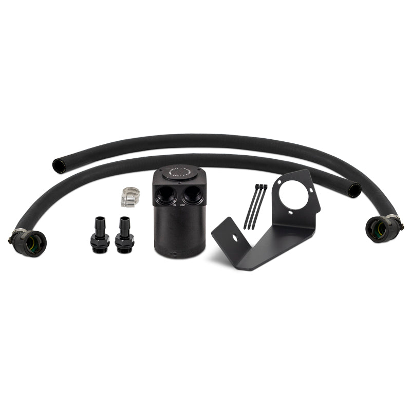 Mishimoto MMBCC-RAM-25 - MISMMBCC-RAM-25 - Mishimoto 2025+ RAM 1500 3.0L Hurricane Baffled Oil Catch Can Kit - Black - Shipped in Europe - Tuningsupply.com