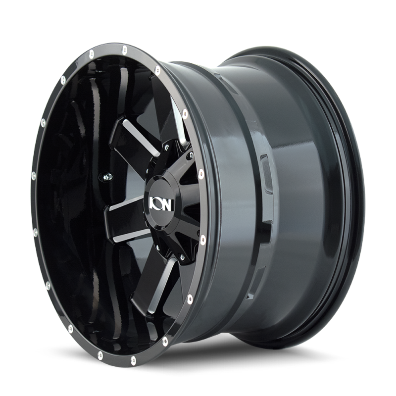 ION Wheels 141-7937M18 - ION141-7937M18 - ION Type 141 17x9 / 6x135 BP / 18mm Offset / 106mm Hub Gloss Black Milled Wheel - Shipped in Europe - Tuningsupply.com