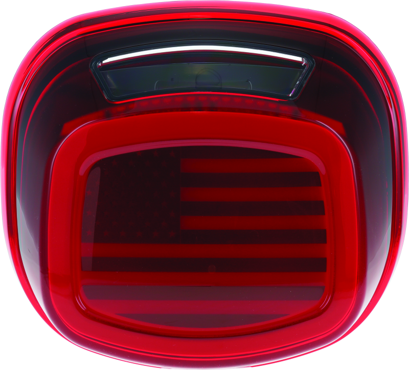 Kuryakyn 2924 - KUR2924 - Kuryakyn Freedom Taillight Red Lens With License Light - Shipped in Europe - Tuningsupply.com
