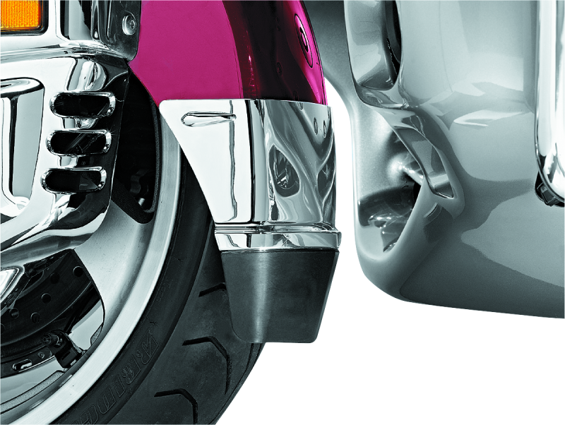 Kuryakyn 7352 - KUR7352 - Kuryakyn Front Fender Extension With Mud Flap 01-17 Honda GL1800 Chrome - Shipped in Europe - Tuningsupply.com