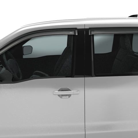 AVS 94788 - AVS94788 - AVS 2022 Nissan Frontier (Crewcab Pickup) Ventvisor Outside Mount Window Deflectors 4pc - Smoke - Shipped in Europe - Tuningsupply.com