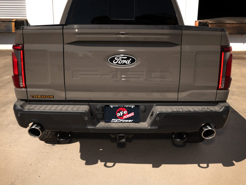 aFe 49-33157-P - AFE49-33157-P - aFe 21-26 Ford F150 Tremor Vulcan Series 3IN 304SS Cat-Back Exhaust Dual Rear Exit w/Polished Tip - Shipped in Europe - Tuningsupply.com