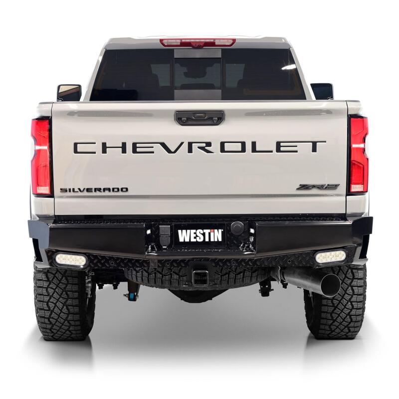 Westin 58-341185 - WES58-341185 - Westin 19-20 Chevy Silverado 1500 HDX Bandit Rear Bumper - Black - Shipped in Europe - Tuningsupply.com