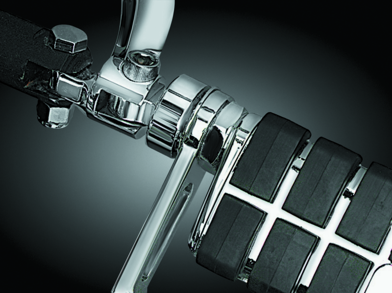 Kuryakyn 8043 - KUR8043 - Kuryakyn 1-1/4in Stirrup Heel Rest Extenders Chrome - Shipped in Europe - Tuningsupply.com