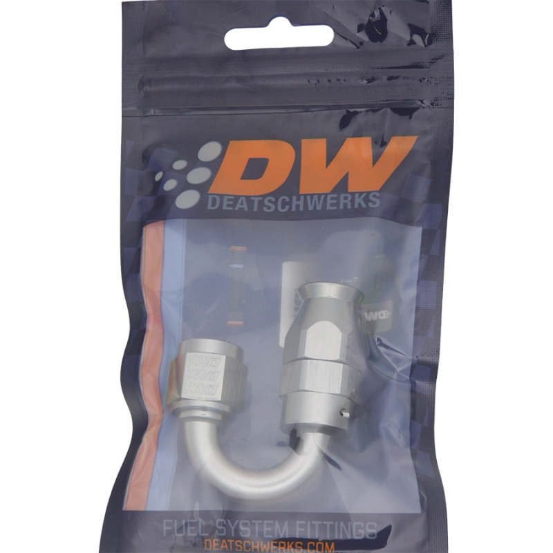 DeatschWerks - DWK6-02-0853 - DeatschWerks 6AN Female Swivel 180-Degree Hose End PTFE (Incl. 1 Olive Insert) - Shipped in Europe - Tuningsupply.com