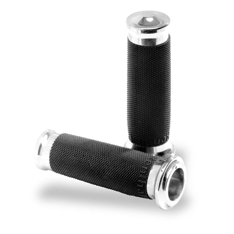 Performance Machine 0063-2007-CH - PFM0063-2007-CH - Performance Machine Contour Renthal Wrapped Grips - Chrome - Shipped in Europe - Tuningsupply.com