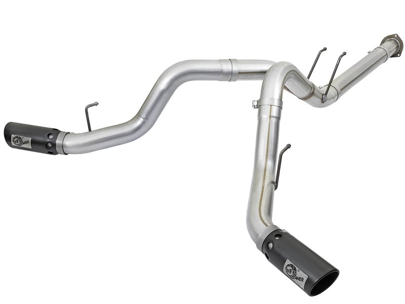 aFe 49-03092-B - AFE49-03092-B - aFe ATLAS 4in DPF-Back Alum Steel Exhaust System w/Black Tip 2017 Ford Diesel Trucks V8-6.7L (td) - Shipped in Europe - Tuningsupply.com