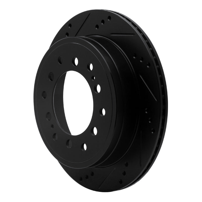 R1 Concepts 633-76143L - RNC633-76143L - R1 2010-2024 Lexus GX460 Rear Left Drilled & Slotted Black Brake Rotor - Shipped in Europe - Tuningsupply.com