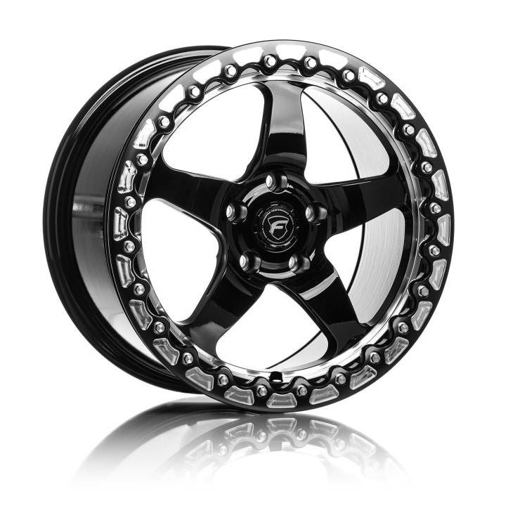 Forgestar F00170067P50 - FRGF00170067P50 - Forgestar D5 Beadlock 17x10 / 5x114.3 BP / ET50 / 7.5in BS Gloss Black Wheel - Shipped in Europe - Tuningsupply.com