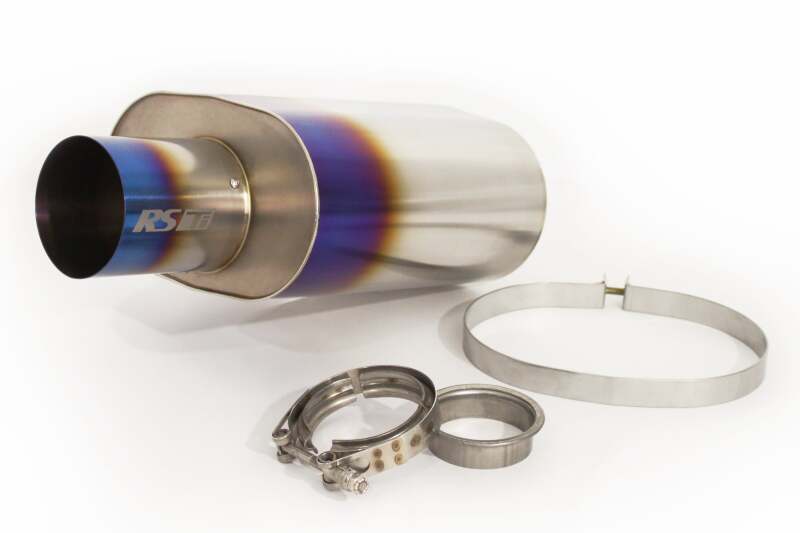 GReddy 11003530 - GRE11003530 - GReddy Universal 3.0in RS-Ti Oval Titanium Muffler - Shipped in Europe - Tuningsupply.com
