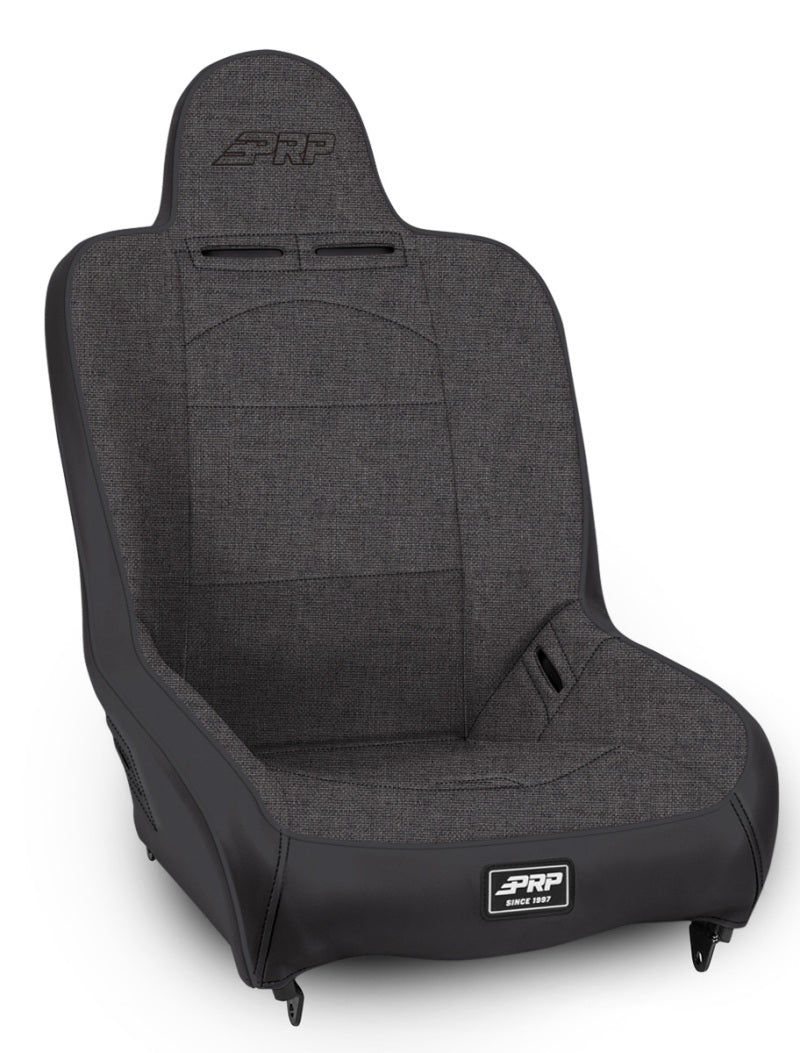 PRP Seats A100110-54 - PRPA100110-54 - PRP Premier High Back Suspension Seat (Two Neck Slots) - All Grey - Shipped in Europe - Tuningsupply.com