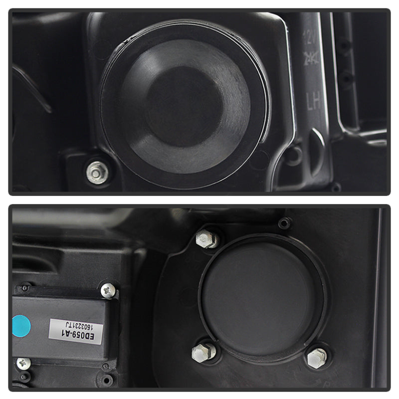 SPYDER 5080523 - SPY5080523 - Spyder GMC Sierra 14-16 Projector Headlights Light Bar DRL Black PRO-YD-GS14-LBDRL-BK - Shipped in Europe - Tuningsupply.com