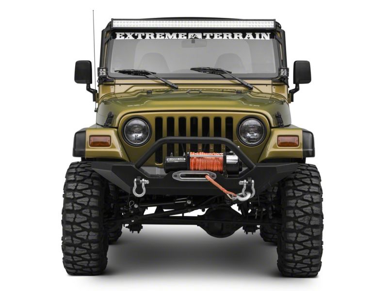 Raxiom J106746 - RAXJ106746 - Raxiom 97-06 Jeep Wrangler TJ 50-In LED Light Bar Windshield Mount w/ Auxiliary Bracket - Shipped in Europe - Tuningsupply.com