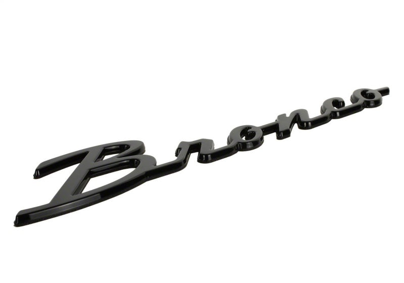 Ford Racing M-1447-BSGS - FRPM-1447-BSGS - Ford Racing 21-24 Bronco Classic Script Fender Badge Kit - Gloss Black - Shipped in Europe - Tuningsupply.com
