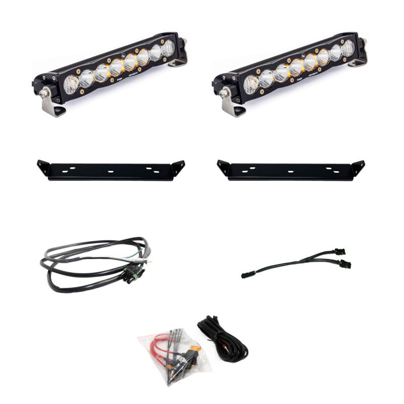 Baja Designs - BAJ448065 - Baja Designs 2021+ Ford Raptor S8 Behind Grill Kit -10in. Clear D/C - Shipped in Europe - Tuningsupply.com