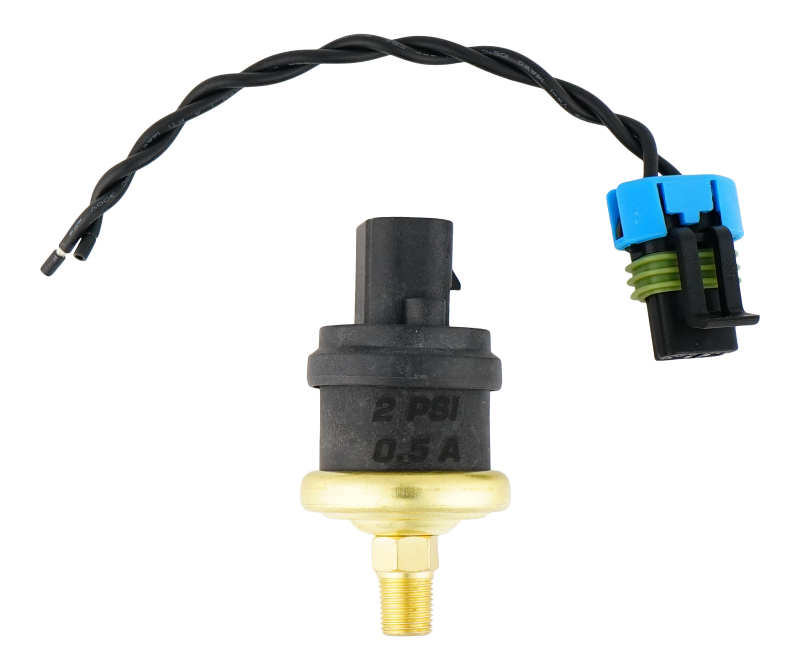 DeatschWerks 4-HOBBS-2 - DWK4-HOBBS-2 - DeatschWerks 2psi 1/8th NPT Adjustable (1-3psi) Hobbs Switch with Pigtail (0.5A) - Shipped in Europe - Tuningsupply.com