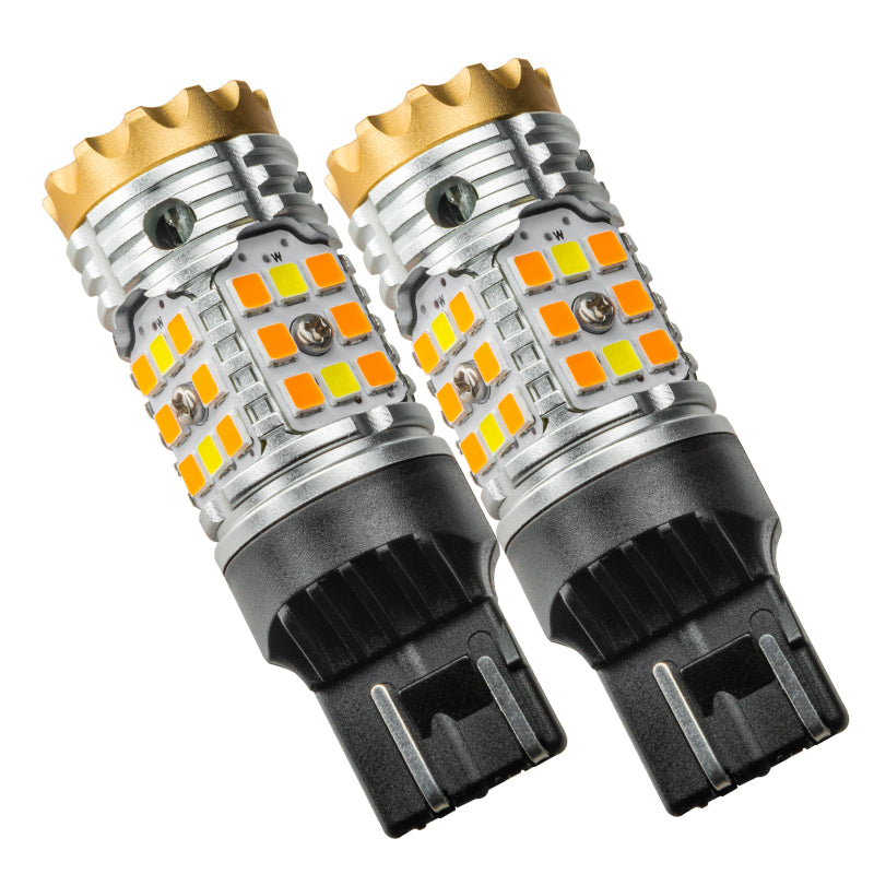 ORACLE Lighting 5111-023 - ORL5111-023 - Oracle 7443-CK LED Switchback High Output Can-Bus LED Bulbs - Amber/White Switchback - Shipped in Europe - Tuningsupply.com