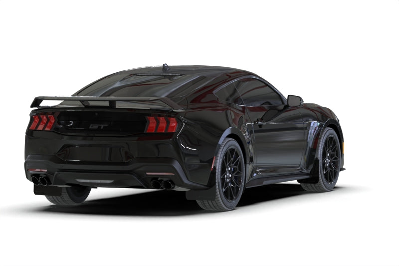 Rally Armor MF126-UR-BLK-RD - RALMF126-UR-BLK-RD - Rally Armor 2024+ Ford Mustang Black UR Mud Flap w/ Red Logo - Shipped in Europe - Tuningsupply.com
