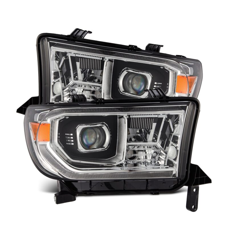 AlphaRex 880824 - ARX880824 - AlphaRex 07-13 Toyota Tundra / 08-17 Sequoia LUXX LED Proj HL Chrome w/Actv Light / Seq. Sig + DRL - Shipped in Europe - Tuningsupply.com