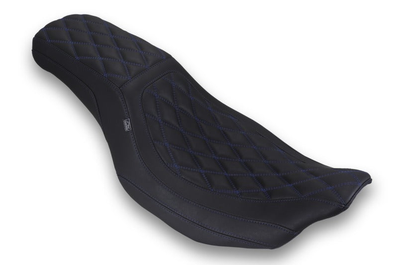 Mustang Motorcycle 88514SB - MMP88514SB - Mustang 23-25 HD Dble Diamond Low Squareback CVO Road Glide (ST), Rd Glide and Str Glide Black/SB - Shipped in Europe - Tuningsupply.com