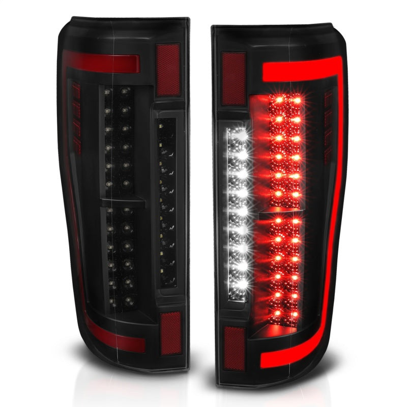 ANZO 311288 - ANZ311288 - ANZO 2017+ Ford F-250 LED Taillights - Black/Smoke - Shipped in Europe - Tuningsupply.com