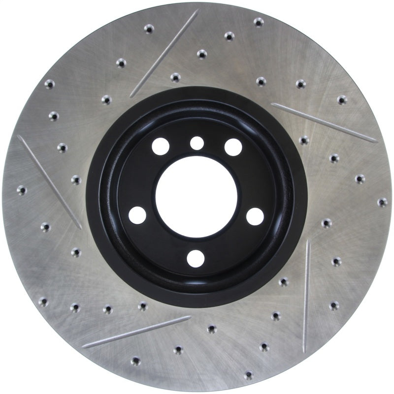 Stoptech 127.34140L - STO127.34140L - StopTech BMW 12-15 335i / 2014 428i / 2015 235i/228i Front Left Slotted & Drilled Sport Brake Rotor - Shipped in Europe - Tuningsupply.com