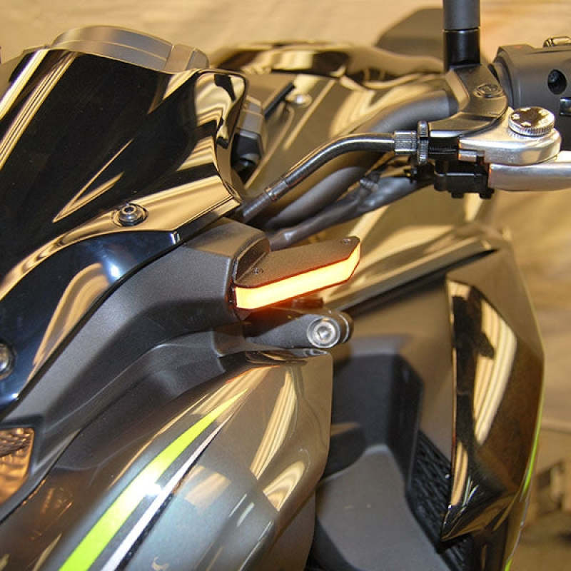 New Rage Cycles Z900-FB-17 - NEWZ900-FB-17 - New Rage Cycles 17-19 Kawasaki Z900 Front Turn Signals w/Load EQ - Shipped in Europe - Tuningsupply.com