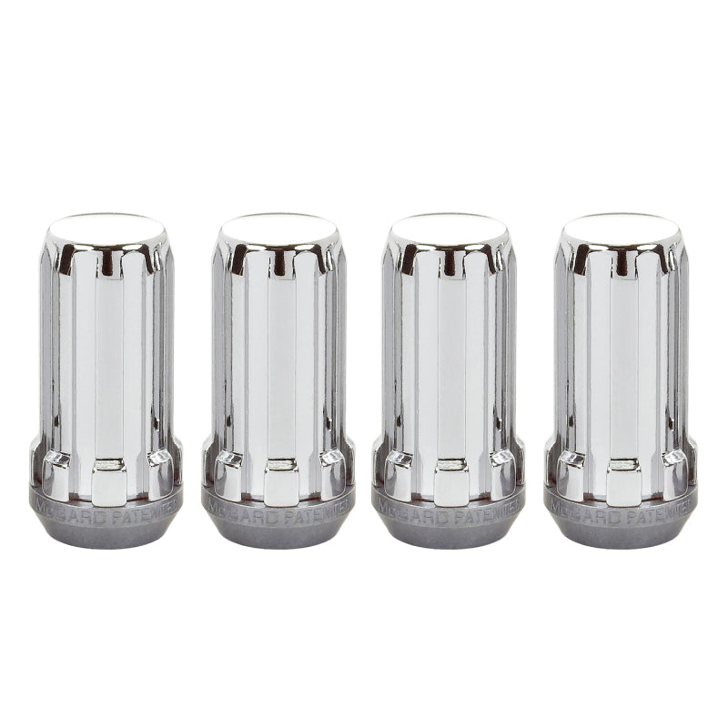 McGard 65310 - MCG65310 - McGard SplineDrive Lug Nut (Cone Seat) M14X1.5 / 1.935in. Length (4-Pack) - Chrome (Req. Tool) - Shipped in Europe - Tuningsupply.com
