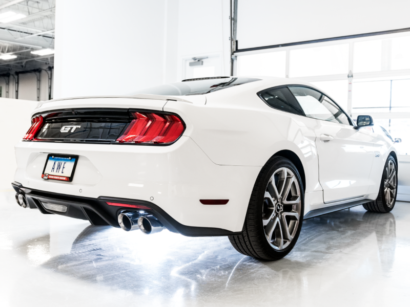 AWE Tuning 3025-42550 - AWE3025-42550 - AWE Tuning 18-23 S550 Mustang GT SwitchPath Exhaust - Chrome Silver Tips - Shipped in Europe - Tuningsupply.com