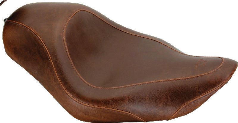 Mustang Motorcycle 76726 - MMP76726 - Mustang 04-21 Harley Sportster Wide Tripper Solo Seat - Distressed Brown - Shipped in Europe - Tuningsupply.com
