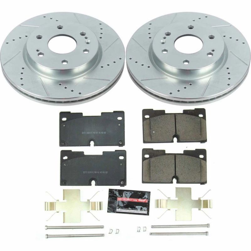 PowerStop K8172 - PSBK8172 - Power Stop 2019 GM 1500 Front Z23 Evolution Sport Brake Kit - Shipped in Europe - Tuningsupply.com