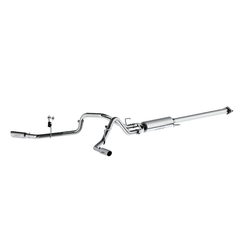 MBRP PS5254AL - MBRPS5254AL - MBRP 2015 Ford F-150 2.7L / 3.5L EcoBoost 2.5in Cat Back Dual Side Split Alum Exhaust System - Shipped in Europe - Tuningsupply.com